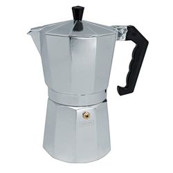 Nerthus FIH 834 Cafetière à induction 6 tasses, Machine à café Italien classique, Argent Métallique