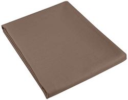 Heckett Lane Uni Satin Pillow Case, 100% bomull satin, taupe, 80 x 80 cm, 1,0 stycken