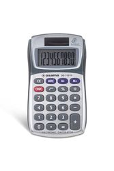 Osama Metal Calculatrice de Poche à 10 Chiffres avec Profil caoutchouté - Argent et Noir