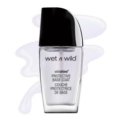 Wet 'n' Wild Wild Shine Nail Color, Nail Polish with No Formaldehyd, Toluene and Phthalates, Long-lasting and Quick-drying Formula, Protective Base Coat,One size