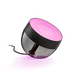 Philips Hue White and Color Ambiance Iris Lampada da Tavolo Smart Led, Bluetooth, Dimmerabile, LED Integrato, 8 W, Nero