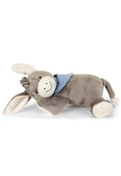 Sterntaler Emmi Aide à s'endormir, Module sonore avec 3 Sons apaisants, Doudou Doux, avec Foulard étoilé, 30 x 26 x 10,5 cm, pour bébé, dès la Naissance, Gris