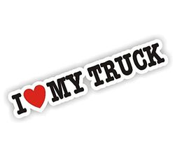 Sea View Stickers I Love My Truck Auto bestelwagen Sticker