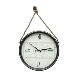 Glowster 50cm Black Wall Clock, Estandar
