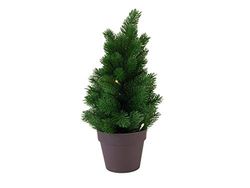 Europalms 83500129 - Abeto de Polietileno con LED, 40 cm, Multicolor, Talla única