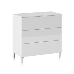 13Casa - Corinto A2 - Comò in Melamina, 80x40x80 h cm, Bianco