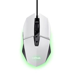 Trust Gaming GXT 109W Felox Gaming Mouse with 6 Programmable Buttons, Advanced Software, Multicolour LED Lighting, 200-6400 DPI, 1.5m USB Cable, RGB Computer Mouse for PC, Laptop, Windows - White