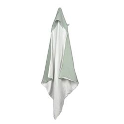 BEBE DOUCEUR Badcape van katoen en badstof, celadongroen, 75 x 75 cm