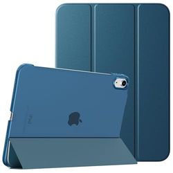 TiMOVO Case for iPad (A16) 11th Generation 11 Inch 2025/iPad 10th Generation 10.9 Inch 2022, Slim Stand Cover with Hard Translucent Back, Support Touch ID, Auto Wake/Sleep, Cobalt Blue
