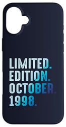 October 1998 Year 1998 Retro 1998 Vintage Limited Edition Case for iPhone 16 Plus