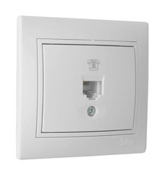 Telefoonbus RJ11, wit, Europese serie