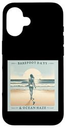 Barefoot Days & Ocean Haze – Beach Doodle Design Case for iPhone 16
