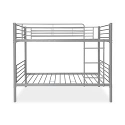 Somnia Descanso Duérmeter Online Versterkt stapelbed, compleet met leuning en metalen ladder, model Rocky, buisstructuur, praktisch en functioneel, 90 x 190 cm