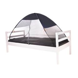 Deryan Pop-up Bedtent, Muggennet, Tweepersoonsbed, Insectenbescherming, Opvouwbaar en Licht, 200 x 90 x 110 cm, Voor op Reis, Met Draagtas, Grijs