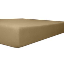 Kneer högkvalitativ 22 Vario topper formsytt lakan 160 x 200 x 4 – 12 cm 88 toffee