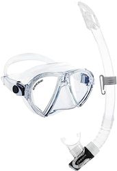 Cressi Ocean VIP Conjunto Combo de Snorkel, Unisex Adulto, Transparente, Talla Única