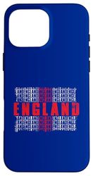 England Euro Football Cascade Flag Lioness Case for iPhone 16 Pro Max