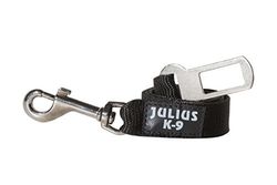 Julius-K9 Adaptateur pour ceinture de sécurité de voiture pour chiens, Taille: 2, Noir