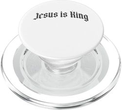 Jesús es el rey ropa de calle cristiana PopSockets PopGrip para MagSafe