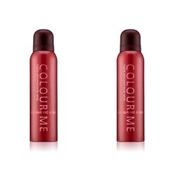 Colour Me Dark Red - Fragrance for Him and Her - 150ml Body Spray, by Milton-Lloyd (Pack of 2)