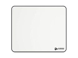 Glorious Gaming Cloth Gaming Mousepad (Large) - Bordi cuciti, superficie liscia per velocità e controllo, antiscivolo, lavabile in lavatrice, grande (330 x 280 x 3 mm) - Bianco