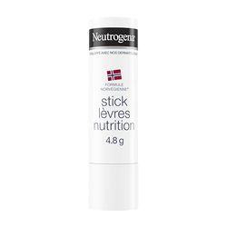 Neutrogena | Stick Lèvres Nutrition (tube de 4,8 g) – Baume à lèvres pour soulager les lèvres sèches et abîmées – Soin lèvres avec formule norvégienne développé avec nos dermatologues