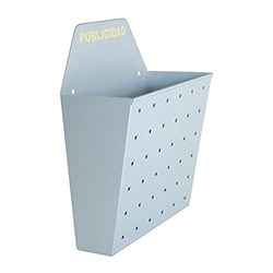 OFITURIA® prullenbak voor binnen, metaal, inhoud, 10 l, zilverkleurig