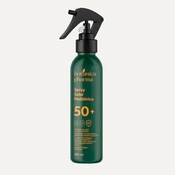 Botanicapharma Spray Solar Pediátrico | SPF50+ | UVB, UVA y Blue Light | 200 ml | Formulado para la piel infantil | Testado bajo control pediátrico | Resistente al agua | Textura fluida y ligera