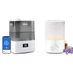 LEVOIT Humidifier for Bedroom Baby Home, 6L Large Tank, Top-Fill Cool Mist Air Humidifier & 3L Humidifiers for Bedroom Baby Room with Night Light, Cool Mist Humidifier for Home, Office