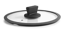Lacor - Coperchio in vetro con flangia in silicone, 20 cm