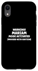 MARIAM Personalized Women's Gift Custom MARIAM Case for iPhone XR