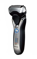 Panasonic ES-RT67-S503 Rasoio 3 Lame, Blocco Radente Flessibile, Motore Lineare 10000 giri/m, Display LED a 5 Fasi, Nero/Argento, indicatore durata batteria;ricaricabile;voltaggio universale