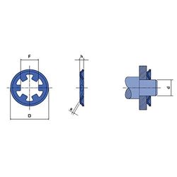 Reely Klemschijf geschikt voor asdiameter: 2,5 mm 20 st.