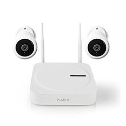 NEDIS SmartLife bezprzewodowy system kamer – 2 x kamera – Full HD 1080p – IP65 – widoczność w nocy – biały