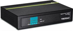 TRENDnet TPE-TG50G 5-port Gigabit PoE+-switch, 31 watt PoE total effekt, 10 Gbit/s omkopplarkapacitet, plug and play, full & halv duplex
