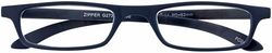 Lesebrille ZIPPER, blau, +2.00 dpt.: Lesebrille mit Federtechnik und Etui, Stärke: +2.00 dpt. (in weiteren Farben/Stärken erhältlich)