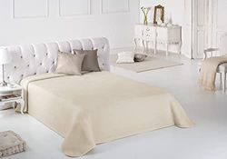 Pielsa - 11047 – 6 | Coperta | Cotone | Coperta invernale | Coperta morbida | Coperta sottile | Coperta color madreperla | Coperta letto misura 180