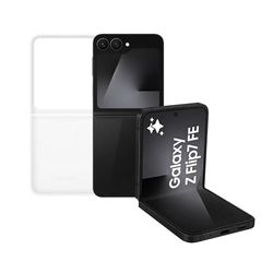 Samsung Galaxy Z Flip7 FE con Silicone Ring Case White, Smartphone AI con 3 anni di Garanzia del produttore, RAM 12GB, 128GB, Black