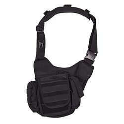 Mil-Tec Homme Sling Sac, Noir, Taille Unique