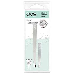 Truyu Tweezer Kit - Set of 2 Includes one Full Size Slant Tweezer and One Mini Slant Tweezer. Perfect for Facial Hair Removal For Women and Eyebrow Tweezers