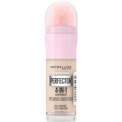 Maybelline New York 4-i-1 Make Up med Concealer, BB Cream, Highlighter och Primer, för en perfekt hy, foundation med lätt opacitet, Instant Perfector Glow, Nr 00 Fair Light, 20 ml