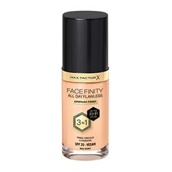 Max Factor Facefinity 3-in-1 All Day Flawless Liquid Foundation, SPF 20 - 42 Ivory, 30 ml