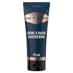 King C. Gillette Originele Scheercr√®Me, Hydraterende Scheercr√®Me Voor Mannen 175Ml, Voor De Gevoelige Huid En Een Scheerbeurt Van Barbierkwaliteit