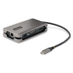 StarTech.com Adaptador Multipuertos USB-C - HDMI 4K a 60Hz VGA - Hub Ladrón USB de 3 Puertos - Power Delivery de Paso de 100W - GbE - Docking Station USB Tipo C de Viajes - Cable de 30cm (DKT31CVHPD3)