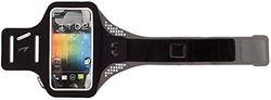 Avento 21PO Lightweight Smartphone Sports Armband - Black/Grey/Silver, One Size