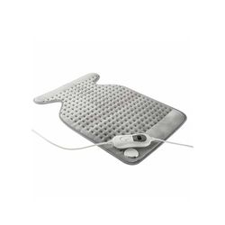 Almohadilla eléctrica cervical y dorsal 100W, alivia dolores musculares y proporciona calor terapéutico para relajación.