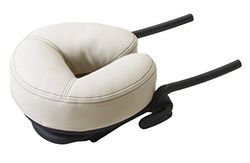 EarthLite Massagetafel, gezichtshouder, flexsteun, zelfinstellend, flexibel platform met strata-geheugenschuim, gezichtskussen, vanillecrème