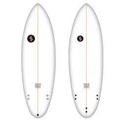 Sea & Sons Eggy 6'2" Tabla De Surf, Unisex Adulto, Blanco, x 21 x 2 1/4-Volumen 33.42 litros