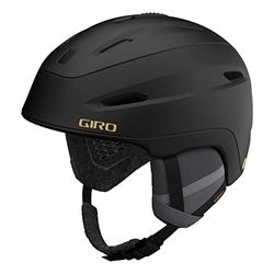 Giro Strata MIPS Casco de esquí/Snow, Mujer, Matte Black, 52-55.5 cm