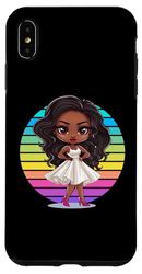 Coque pour iPhone XS Max Melanine Black Queen Girl Magic Girls Mois de l'histoire des Noirs